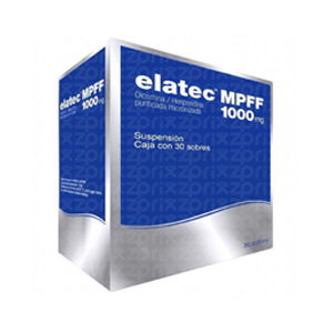 ELATEC MPFF 1000MG SUSP SB30 10MLN (4 PZS CAJA MALTRATADA)