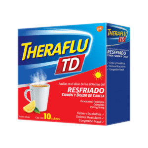 THERAFLU ROJO 650/10MG C/10 SOBRES  OCT 25